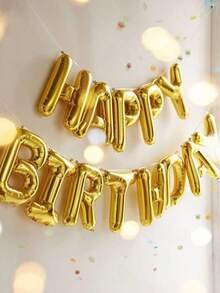 1 pieza Globo de letra de oro de 16 pulgadas, 26 letras de la A a la Z, adecuado para fiesta de cumpleaños, pancarta de frase personalizada, compromiso, boda, aniversario, ceremonia de graduación, decoración de pared, decoración de fiesta festiva - oro - Ver 3
