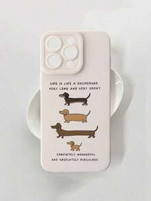 Liquid Silicone Phone Case With A Dachshund Pattern, Full Body Protection, Shockproof And Drop-Proof, Compatible With International Version Galaxy Phones (Not The Domestic Version), Birthday Gift For Mom - Multicolor 5 - View 6