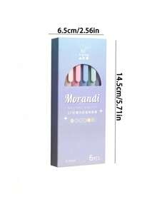 6pcs Stretchable Colored Pen Cute Pen Gel Ink Pen Quick-Drying Ink 0.5mm Fine Tip Aesthetic Pen For Journaling And Note-Taking Cute Office And School Supplies 5-Pc Set (Cream Color) Back To School - Multicolor Ballpoint Pen - View 2