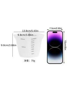 Heat-Resistant Silicone Measuring Cup With Scale, 250ml/500ml Liquid Measurement Cup, Baking Tool - Multicolor - View 13