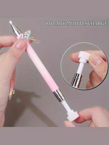 Diamond Painting Kit With Rotating Bead Picker Tool, Diamond Painting Pen Set For Quick Selection Of Accessories, Plastic Material, Includes Wax Pen And Storage Box - Macaron Gradient Nail Art Pen With Self-Adhesive Rotating Rhinestone Tool, Wedding Bride Gift, Mother's Day Gift, Birthday Gift, Holiday Souvenir, Back To School Gift, Graduation Gift - Multicolor - View 6