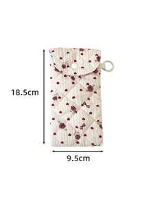 Quilted Floral Multi-Use Storage Bag, Portable Protective Organizer For Glasses & Hair Dryer - Multicolor - View 16