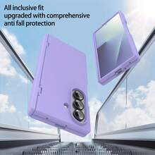 Case Designed For Samsung Galaxy Z Fold 7, With Built-In Screen Protector And Full Hard PC Cover For Greater Shock Resistance. - 黑暗的 - 查看 7