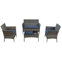 Mixed Grey With Dark Grey Cushions