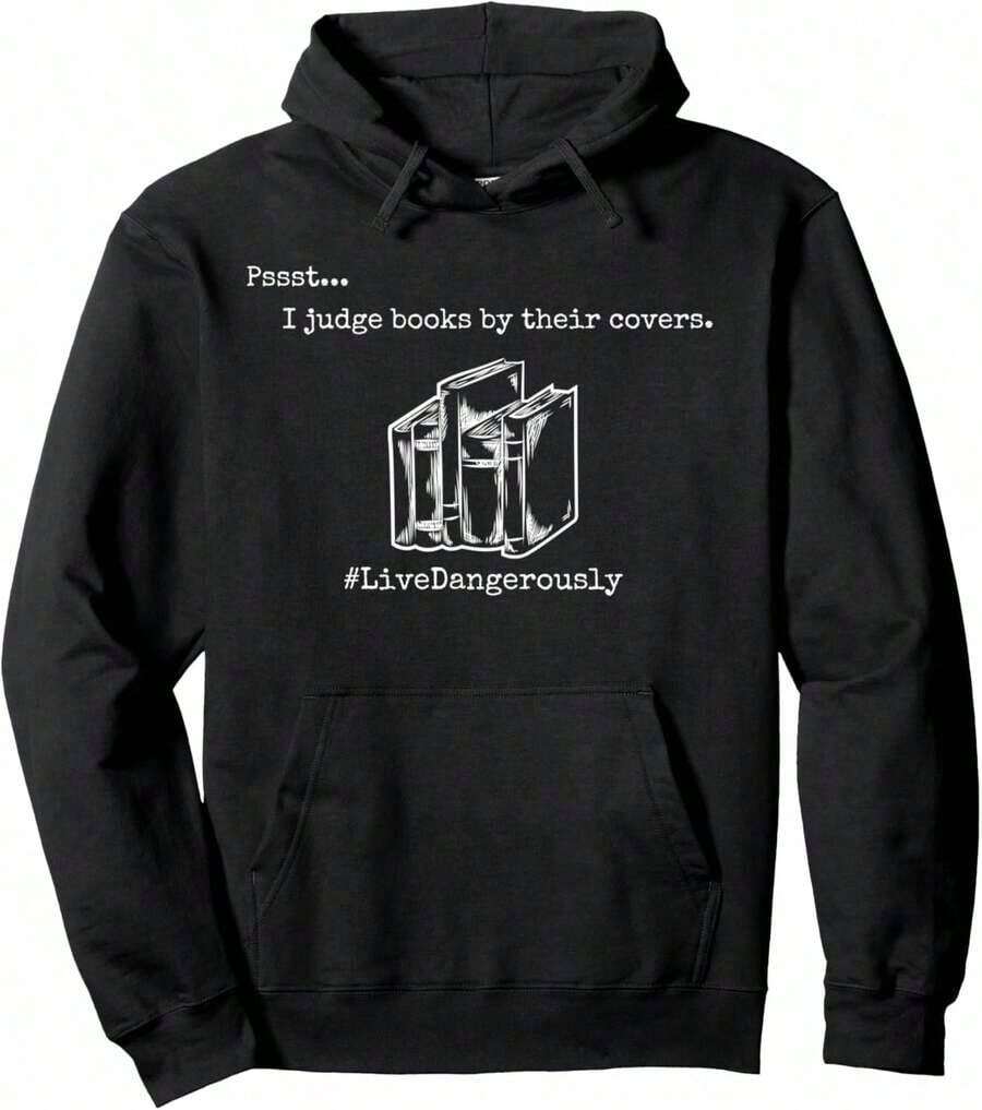 Book Nerd Compatible, Fun Gift For Readers, Book Lovers, Men And Women, Hoodie. - 黑色 8 - 查看 1