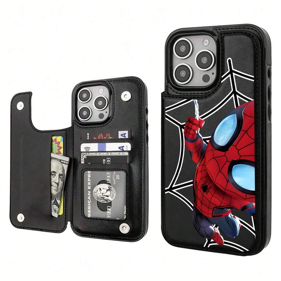 Marvel RedAraña Shockproof Case Compatible With IPhone 16,  17 Air, 15 Plus, Galaxy S23/Galaxy S23+/Galaxy S24 Ultra, High Quality Print And Silicone, Amazing And Perfect Fit, High Quality. - 黑色 - 查看 1