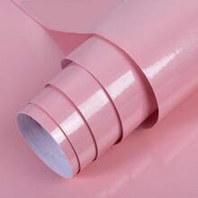 1 捲易安裝 PVC 粉色珍珠光澤壁紙 防水防污可移除裝飾牆貼 客廳 飯店 浴室背景牆 家居裝飾 貼紙 桌面 抽屜 櫥櫃 居家壁紙 15.7inX39.3/118.1/196.8in - 粉 - 查看 3
