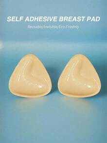 2pcs Invisible Push-Up Bra Pads, Double-Sided Adhesive Highly Supportive Bust Pads, Suitable For Different Occasions - Multicolor - View 10