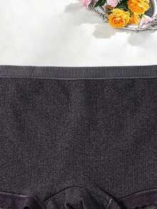 6 Stück Damen Unterwäsche aus bedruckter weicher Baumwolle, bequeme nahtlose Höschen, Sicherheitsshorts - Verschiedenfarbig - Übersicht 4