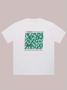 Eye-Catching Niche Design, Versatile Everyday Design,-Men's Short Sleeve Shirt,-Cotton Shirt. - White - View 2