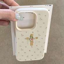 Funda para Celular con Estampado de Moda 2026 Religioso, 1 Pieza, Material TPU, Diseño Vintage con Paloma Blanca y Patrón Sagrado, Compatible con 17 Pro/17/16 Pro/15/13/12/11, S20 FE/A15/S24/A55, Note 11/Note 12/Note 13 Pro, Funda Protectora Suave Anti-Caídas de Cobertura Total - Blanco 9 - Ver 7