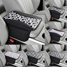 1件裝牛紋PU皮革汽車扶手座套，中控台保護套，耐磨防滑，雙口袋收納，透氣拼接設計，經典簡約風格，適用於大多數車型，汽車內飾配件，節日禮物 - A - 查看 9