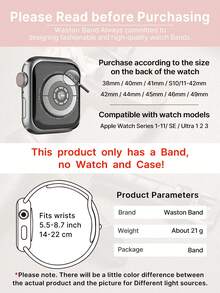 Huastonband 適用於 白色荔枝紋理矽膠錶帶 Series 3/2/SE/S11/S10/S9/S8/S7/S6/S5/S4/S3 Ultra，適合 38 40 41 42 44 45 mm 手錶，時尚創意設計，柔軟舒適，磁吸扣，戶外運動、瑜伽、健身，智慧手錶配件，女性配件，男性配件，夏季海灘派對聚會假期畢業季返校學生同學禮物 - 白色 - 查看 11