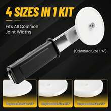 Effortless Backer Rod Installation Tool With 4 Interchangeable Wheels Lightweight Handheld Surface For Windows Doors Kitchen Bathrooms - A - View 3