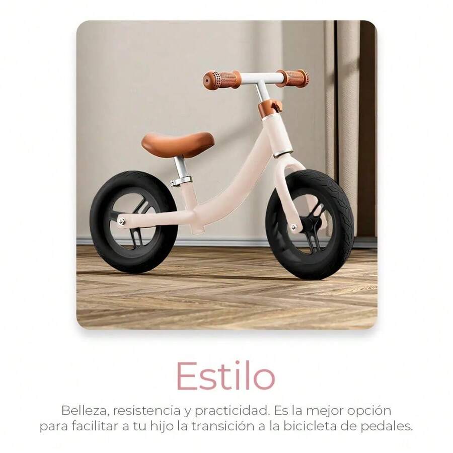 Balance Bike Without Pedals For Children, Pink - D - View 1