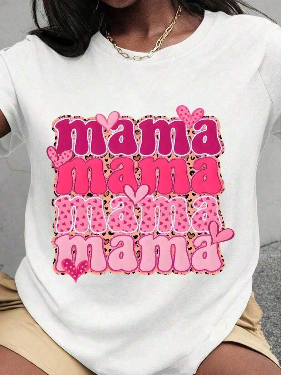 Special Offer: Women's Valentine's Day T-Shirt - T-Shirt With Bright Red Heart And Pink Hearts Design For Mother's Day And Valentine's Day - 白4 - 查看 1