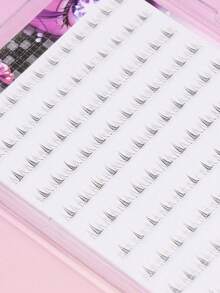 Self-Adhesive Lower Lash Clusters, No Glue Needed, Natural Lower Lashes, Soft Fluffy Segmented False Eyelashes, Pre-Coated Adhesive Design, Easy To Apply, Reusable, Lightweight, Natural Look, Suitable For Doll Eyes, Anime And Daily Makeup - C - View 2