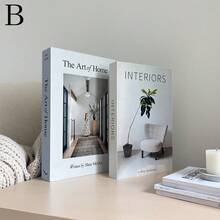 2pcs Paper Aesthetic Decorative Books, Coffee Table Books Decor - Faux Decorative Books For Decoration - Home Desktop Decor - Bedside Table Decor - Home Bookshelf Decor - one-size - View 14