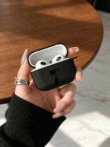 Ốp bảo vệ màu đen mờ tối giản, tương thích với Apple Pro/3/2, chống rơi, chống trượt, vỏ mềm. - màu đen - Xem 1