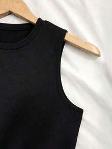 Vestido de punto con bloque de color y dobladillo abultado con cintura ceñida, silueta elegante de corte evasé adecuado para ceremonias de boda - Albaricoque - Ver 8