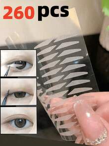 520片迷你雙眼皮貼，適合單眼皮人士，自然隱形效果，適用於學生、居家、辦公室、旅行、戶外使用，價格實惠，聖誕禮物，彩妝，彩妝工具，實惠產品，禮物，女性禮物，聖誕禮物 - 彩色 - 查看 10