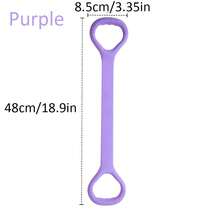 1pc Elastic 8-Shaped Handle Resistance Band, Fitness Stretching Band For Arms, Back, Shoulders, Legs, Yoga Stretching Tool - Multicolor - View 10