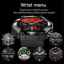 Reloj Inteligente Para Hombres Llamada Bluetooth Asistente De Voz 100+modo De Ejercicio Monitor De Salud De Ritmo Cardíaco Pronó - Camuflaje - Ver 4