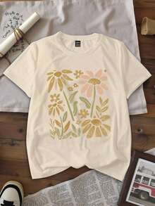Women T-Shirts - Apricot - View 1
