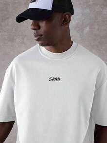 Camiseta Oversized , Ropa Urbana de Verano, Moda Contemporánea, Edición Limitada con Estampado Gráfico - Negro - Ver 4