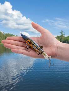 GOTURE 3pcs Realistic 3D Fish Eye Propeller Lures, Durable Double Ring Design, Built-In Rattle, High-Quality Blood Groove Hooks, Practical Surface Trolling Lure - Multicolor - View 3