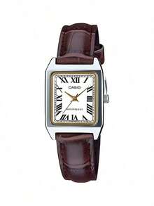 Two Tone Retro Square Women Watch Pack Durable Long Battery Quartz Wristwatch All Occasion Gift For Her CASIO LTP-V007L-7B2+LTP-V007L-7B1 - Brown - View 7