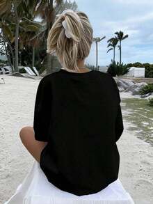 Women T-Shirts - Black - View 2