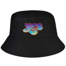 Bucket Hat Unisex Men Running Hippie Bucket Hat - 黑色 - 查看 9