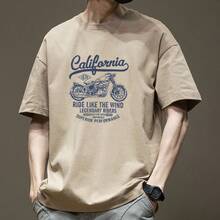 Men's Fashion Brand T-Shirt 2026, New, Short Sleeve, Summer, Pure Cotton, Men's T-Shirt, Men's Medium Sleeve T-Shirt. - 彩色 - 查看 1