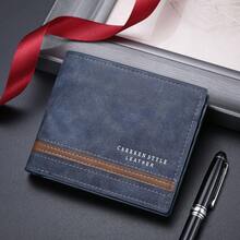 1pc New Men's Wallet, Fashionable Vintage Multi-Functional Open Wallet, Versatile Card Holder With Multiple Slots, Gift For Young Students And Boys - Various - View 8