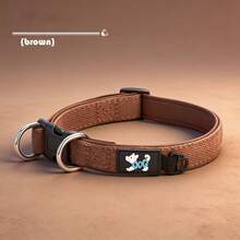 Collar para perro acolchado y cómodo, collar ajustable para mascotas con doble anilla en D, sin rozaduras ni arañazos, adecuado para perros pequeños, medianos y grandes, disponible en múltiples colores - Multicolor - Ver 13