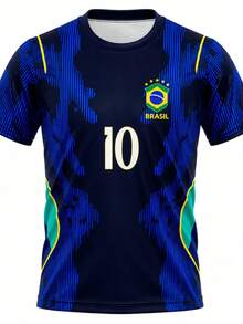 Men's Brazilian National Team Jersey For The 2026 World Cup - Comfortable For Match Day - Đen Xanh - Xem 2