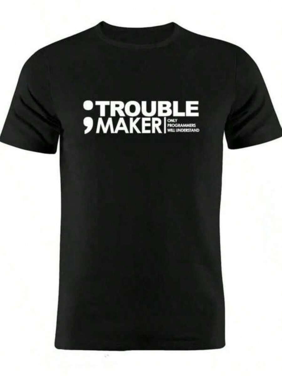 Camiseta Divertida para Hombre Programador, Camisetas de Desarrollador y Programador, Camisetas Geek de Ingeniería Informática e Ingeniería de Software, blusas para mujer - Negro - Ver 1