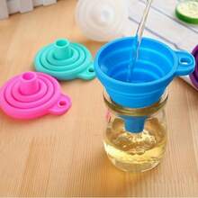 1/2pcs Foldable Funnel, Suitable For Water Bottle Liquid Transfer, Kitchen Tool, Kitchen Accessory - View 10