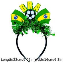 Supporters, Hair Additions, Country Flags, Team Headgear, Cheer Squads, Chanting, Hairbands - 巴西 - 查看 2