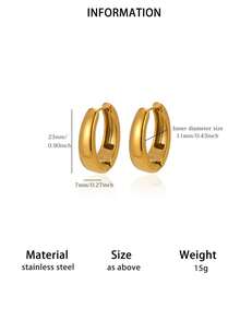 1 Pair Copper Water Drop Hoop Earrings - E6621 - View 6