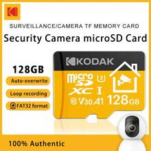 Kodak 32GB TF 記憶卡 256G 128GB 64GB 32GB Class A1-10 UHS-1 閃存卡 Micro SD 卡 適用於家用監控 - 查看 14
