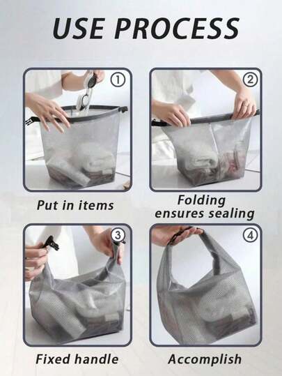 1pc Waterproof Swimsuit Storage Bag, Oxford Cloth Wet & Dry Separation Zipper Bag With Handle, Waterproof Garment Storage Bag Suitable For Travel, Fitness, Beach