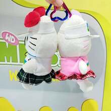 SANRIO 1件可愛卡通運動裝 Katie Cat 毛絨娃娃包掛飾，生日禮物、紀念品、情人節禮物 - 彩色 - 查看 4