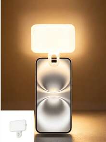 Dispositivo de iluminación portátil, Mini luz de clip, Panel de luz LED portátil, Modos atenuables, Adecuado para múltiples escenarios, Para selfie, transmisión en vivo, videoconferencia, iluminación de maquillaje y grabación de videos cortos - Un estilo - View 16