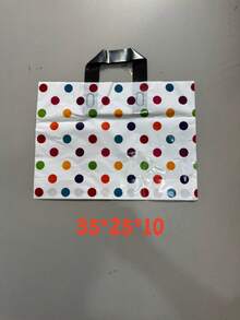 10 pezzi Borse regalo colorate a pois, realizzate in plastica resistente, ideali per regali di moda, shopping e omaggi per feste. Queste borse regalo portatili sono perfette per vacanze, celebrazioni e uso quotidiano, ottime per omaggi di feste e ricorrenze. - Multicolore - Visualizzare 7