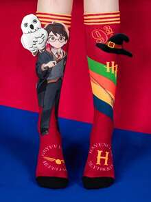 Warner Bros Cute Harry Potter Themed Over-The-Knee Socks, Fashionable Children's Over-The-Knee Socks For Parties. School Is Starting, Fun And Fashionable For Little Fans! - Multicolor - View 8