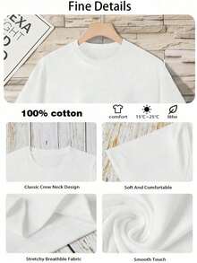 Icon Of New York Boroughs - Regular Fit, Short Sleeve, Casual Style With Bold Prints Of Manhattan, Brooklyn, Queens, Bronx, New York Streetwear, 180g, 100% Cotton. - 白色 - 查看 3
