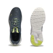 Puma 时尚撞色轻便系带低帮男女通用运动鞋，情侣跑步鞋 38675702 - 夜空藍-銀色-螢光綠 - 查看 3
