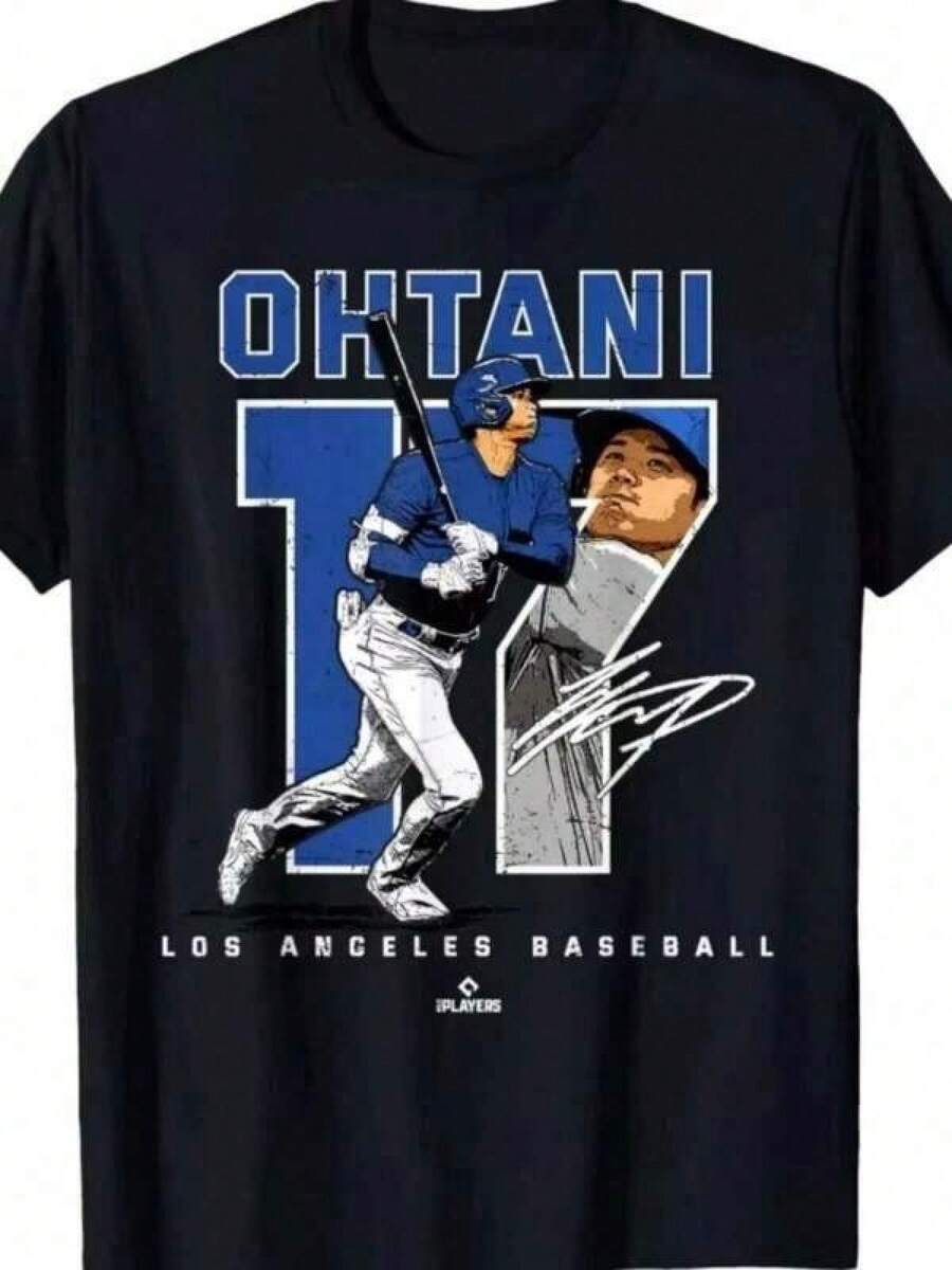 New 2026 Collection: Summer Printed T-Shirt For Japanese Baseball Player Fans, Exclusive Premium Fan Cotton T-Shirt, Unisex, Casual, Short Sleeve. A Fan Must-Have, Suitable For Festivals, Parties, Everyday Wear At Home, Back To School Trips, And Concert Looks. Printed And Shipped From The USA. 100% Cotton T-Shirts, Opaque, Versatile, And Basic, Machine Washable, Fashionable Design For Matching Family Outfits, 180g Pure Cotton T-Shirt For Parents And Children. Lightweight, 100% Cotton - Short Sleeve, Crew Neck - Versatile T-Shirt For Everyday Wear Between Parents And Children. - 黑色 - 查看 1